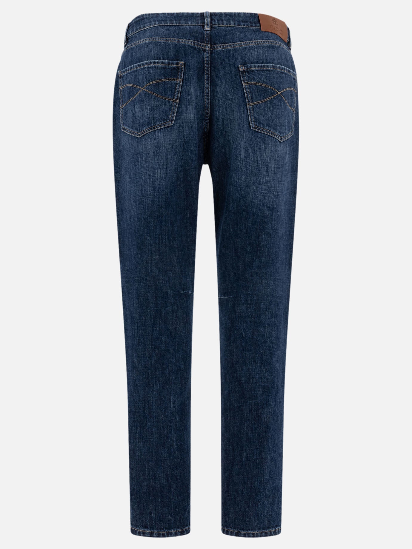 Brunello Cucinelli Leisure fit jeans in lightweight denim Blue