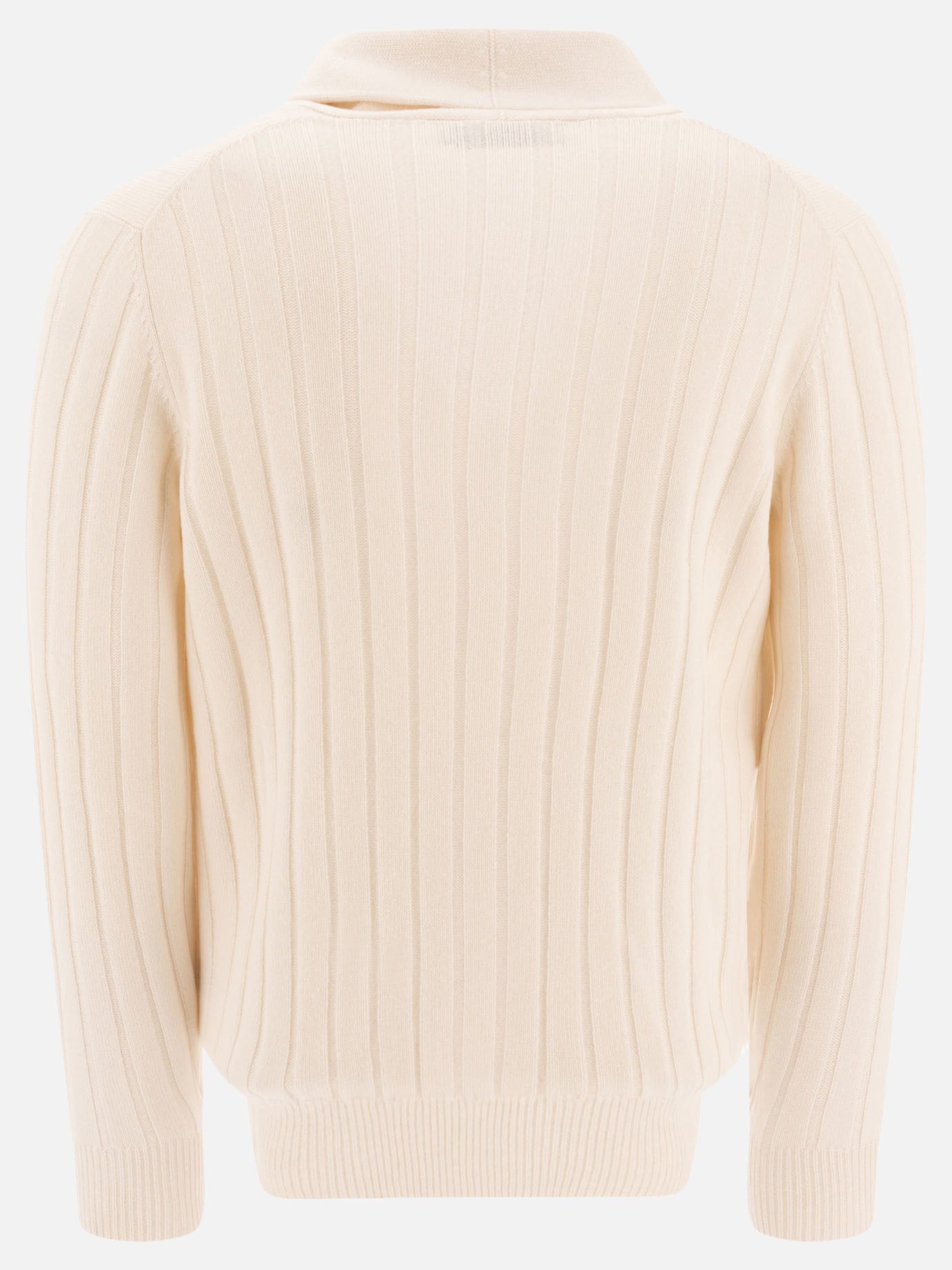 Brunello Cucinelli Cashmere flat rib cardigan Beige