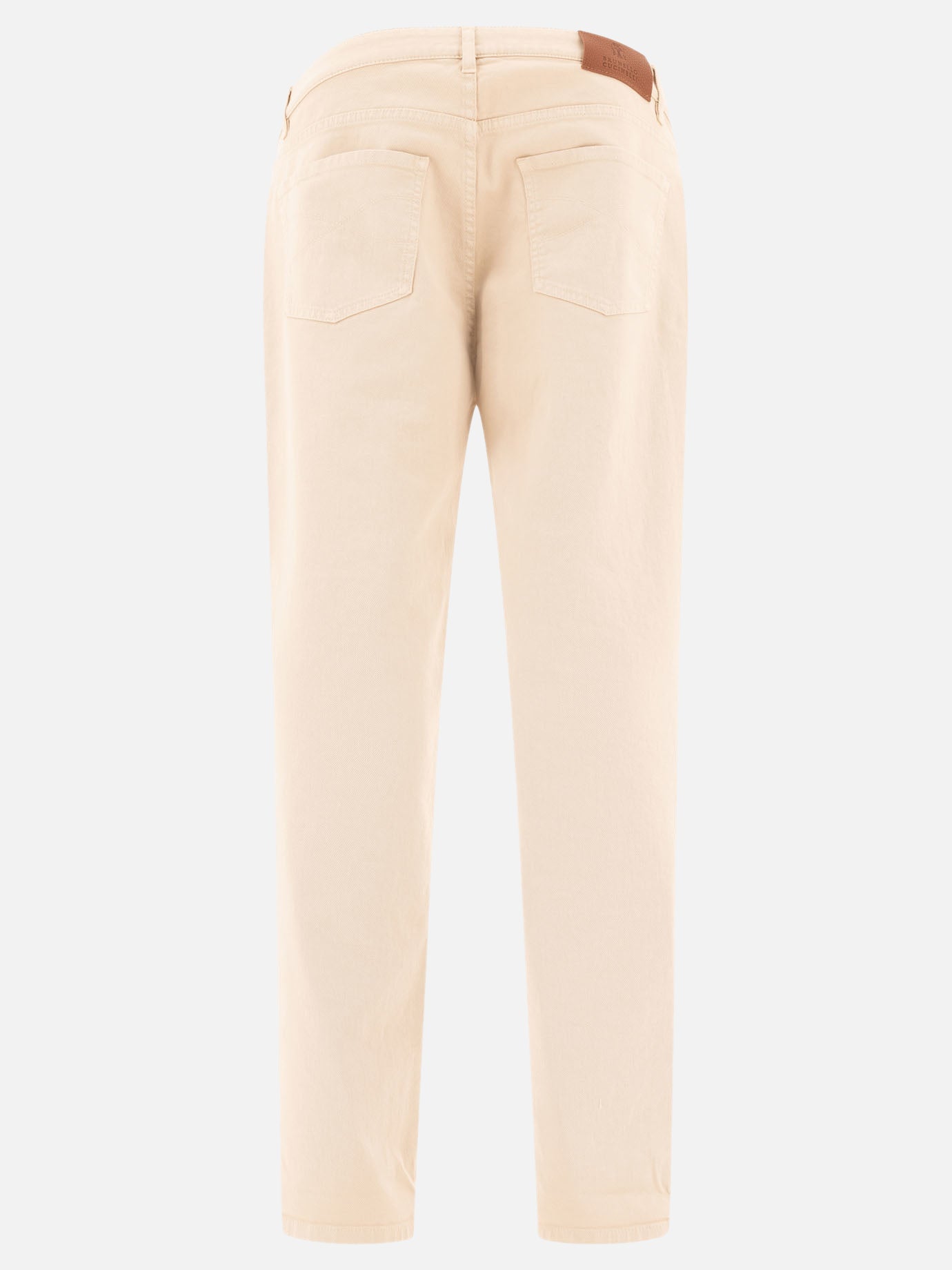 Brunello Cucinelli Garment-dyed trousers Beige