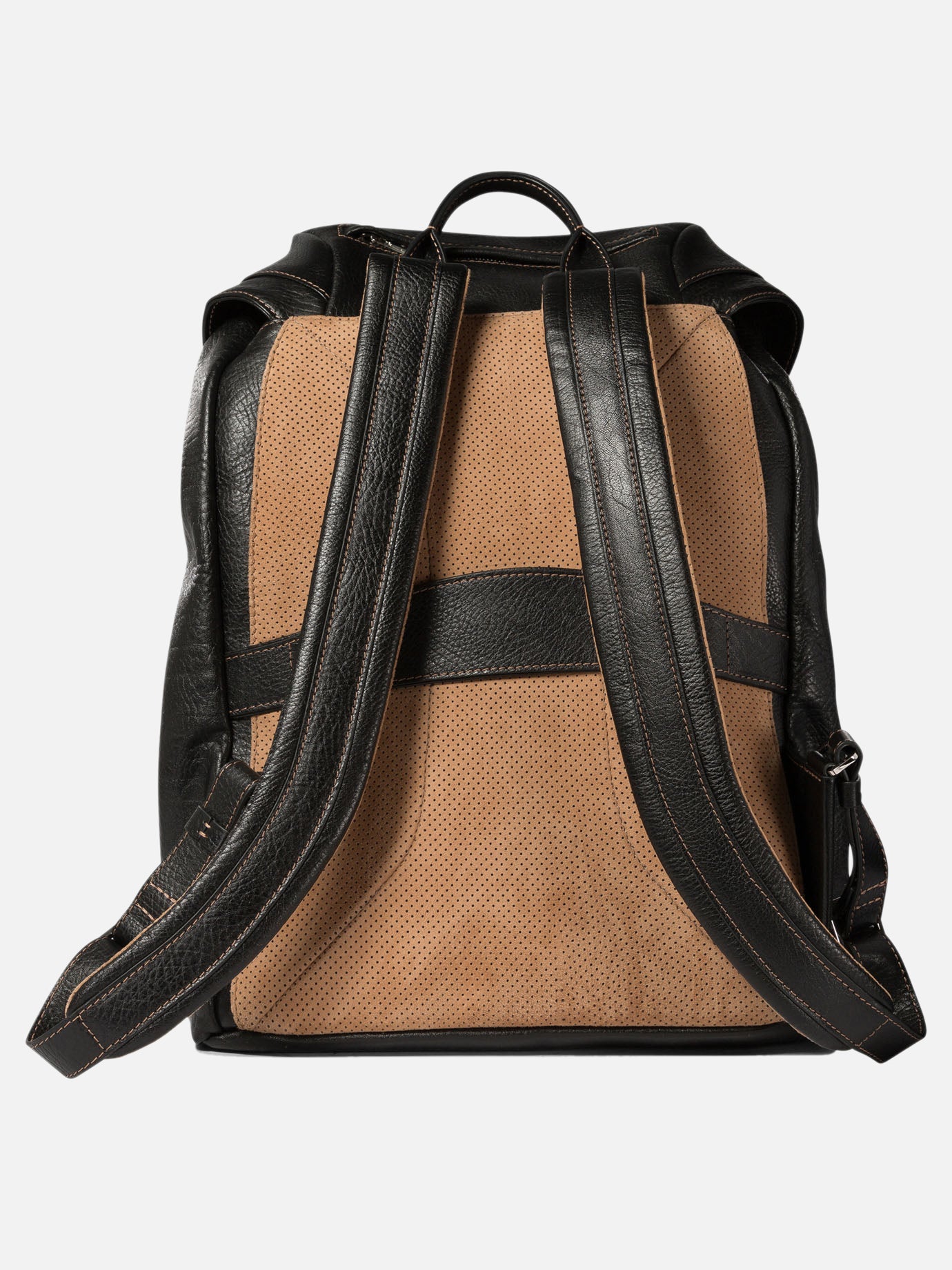 Brunello Cucinelli Grained calfskin leisure backpack Black