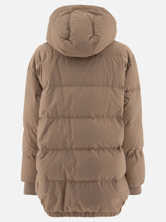 Down jackets Solid colour  Beige - Brunello Cucinelli Women | PLP | VIETTI Online Store | 2
