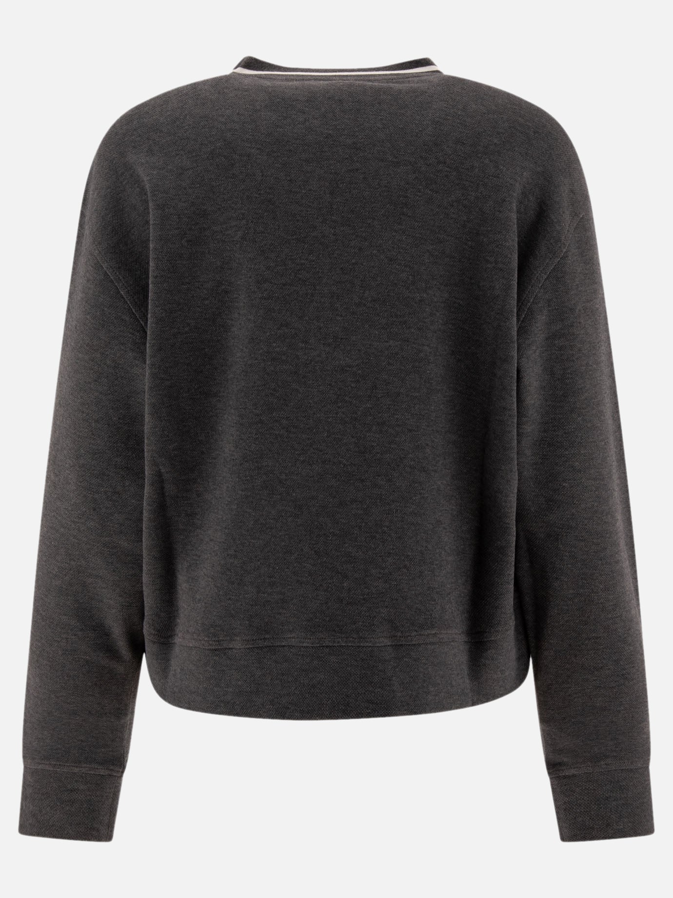 Crewnecks Solid colour  Grey - Brunello Cucinelli Women | PDP | VIETTI Online Store | Zoom-Modal_2
