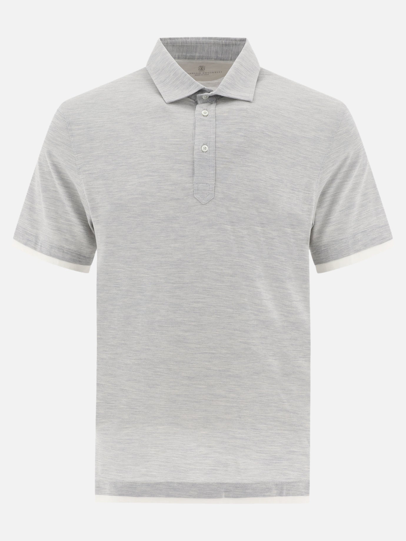 "Faux-Layering" polo shirt