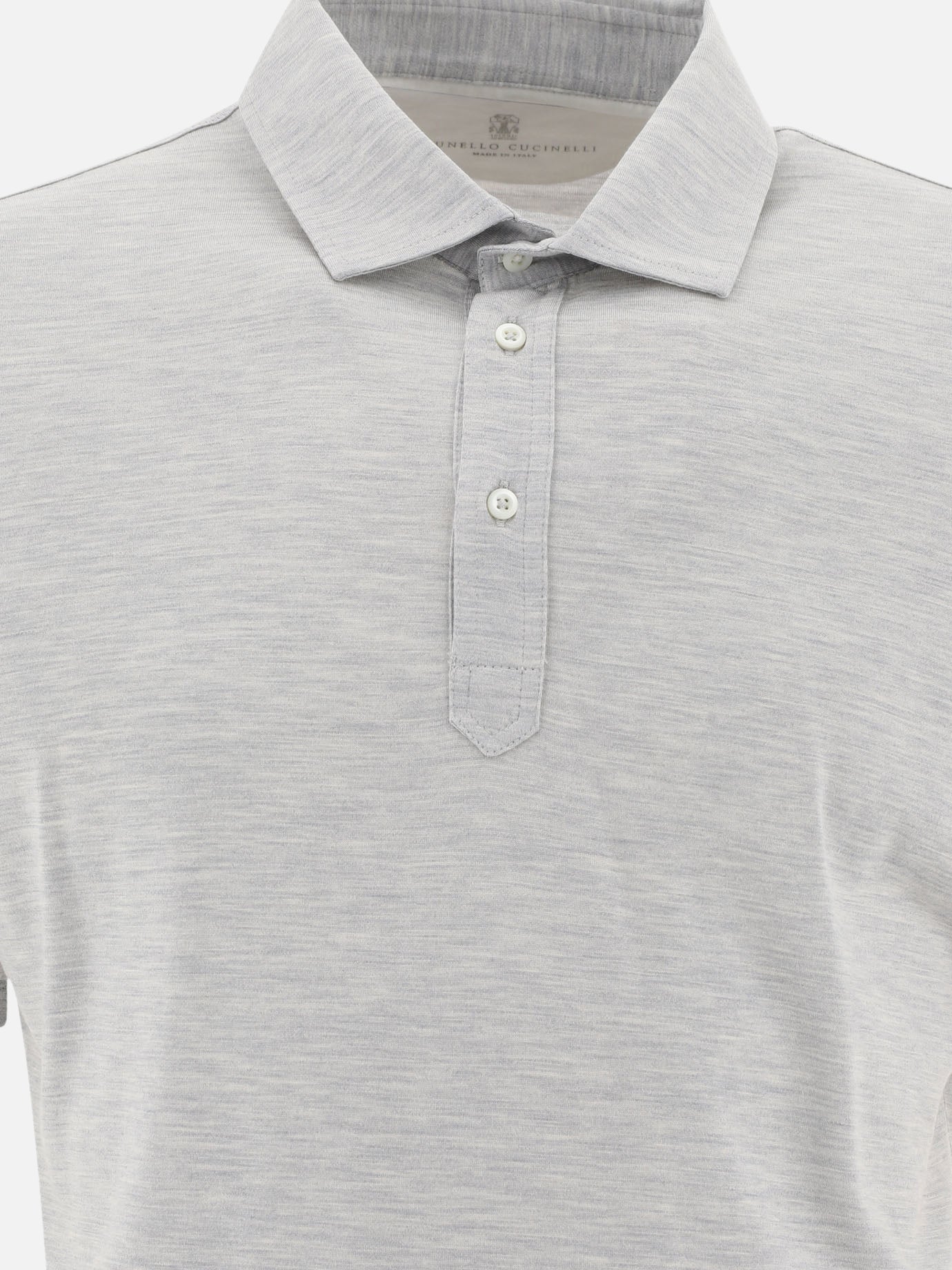 "Faux-Layering" polo shirt