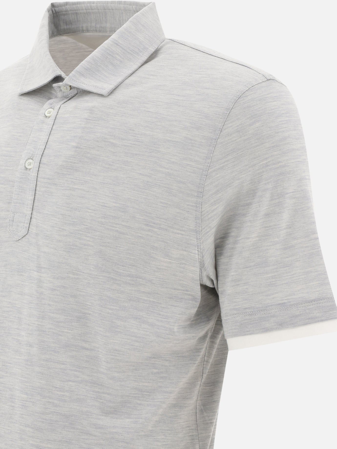 "Faux-Layering" polo shirt