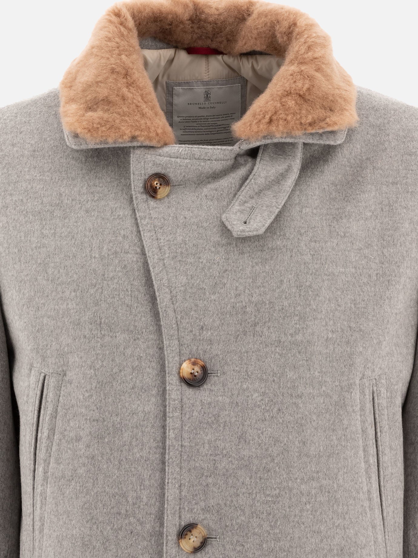 Cappotto in beaver di cashmere