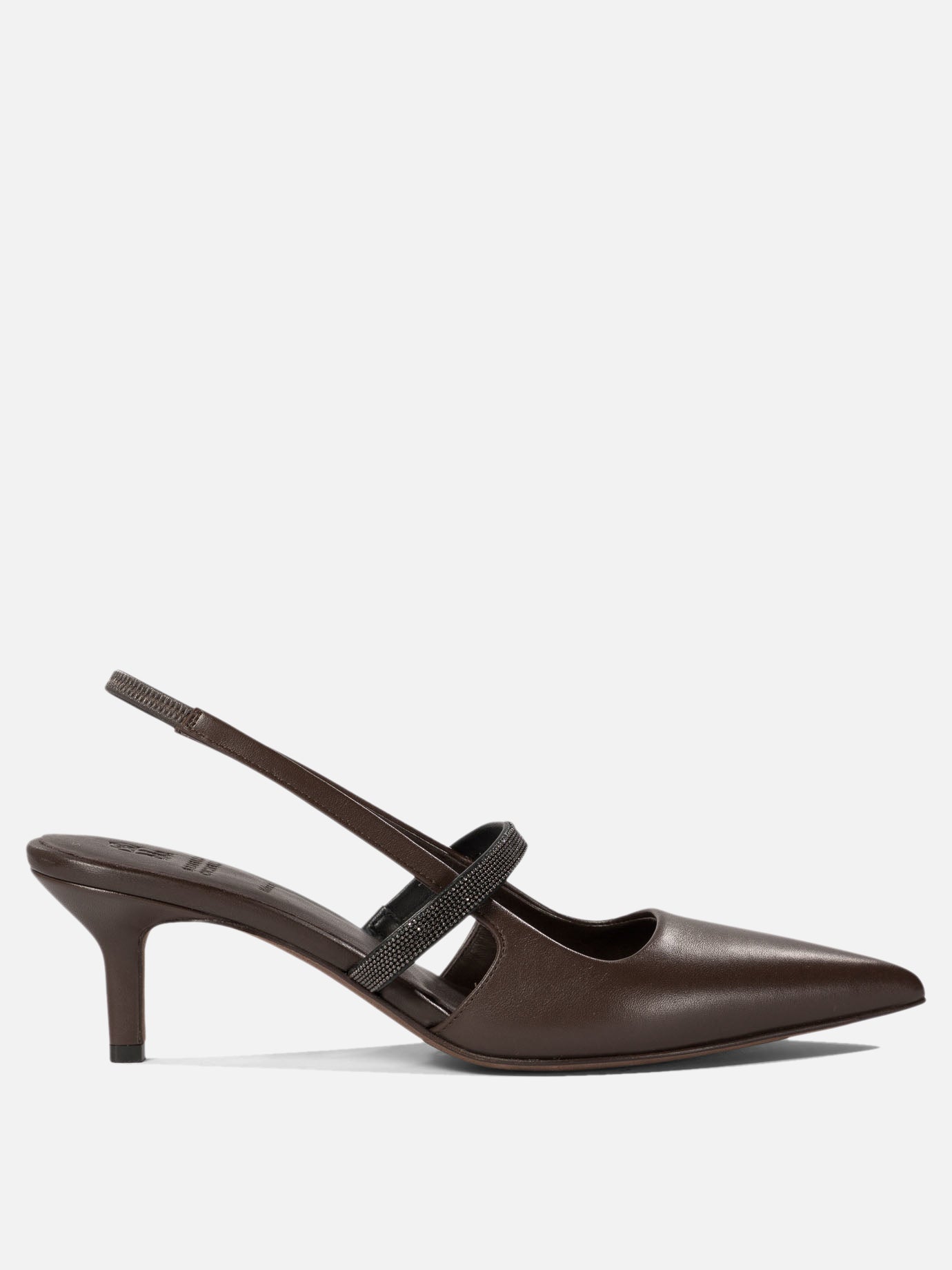 Brunello Cucinelli "City" slingback Brown