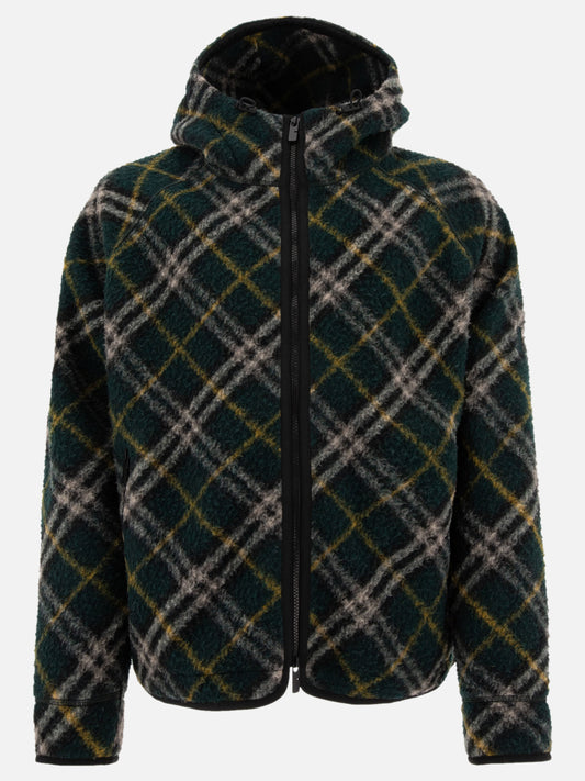 Burberry Wool Check jacket Green