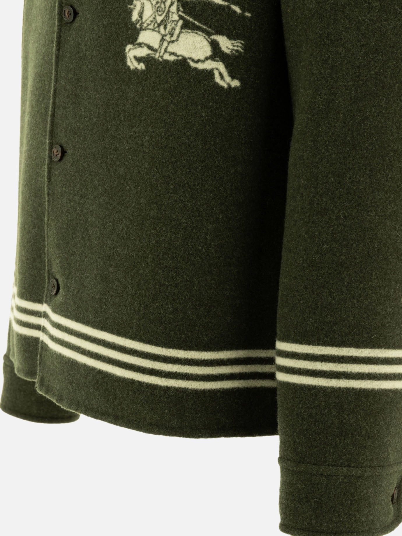 Giacche overshirt Solid colour  Verde - Burberry Uomo | PDP | VIETTI Online Store | Zoom-Modal_4
