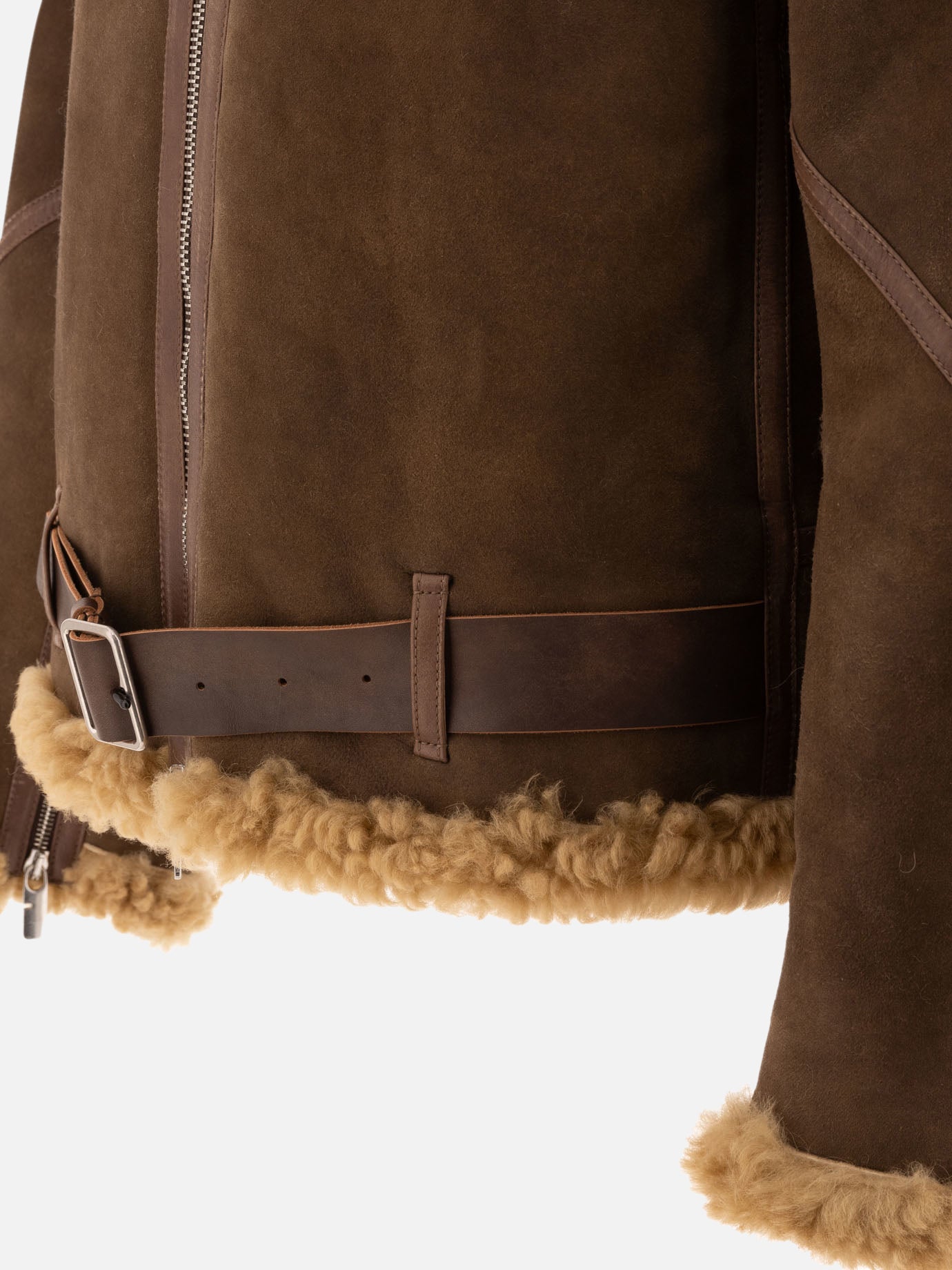 Giacche shearling Solid colour  Marrone - Burberry Uomo | PDP | VIETTI Online Store | thumbnail_4