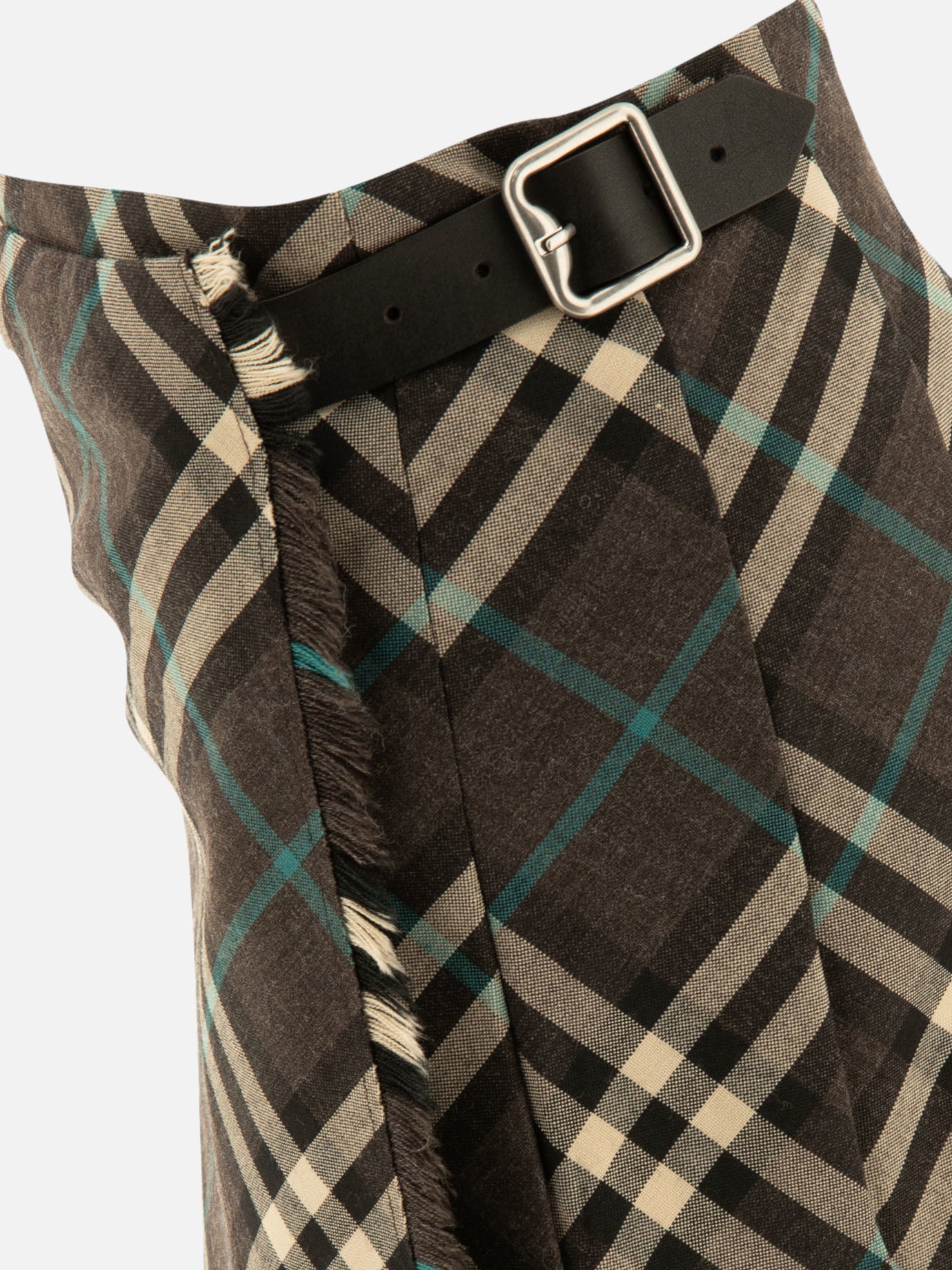 Mini kilt in misto lana Check