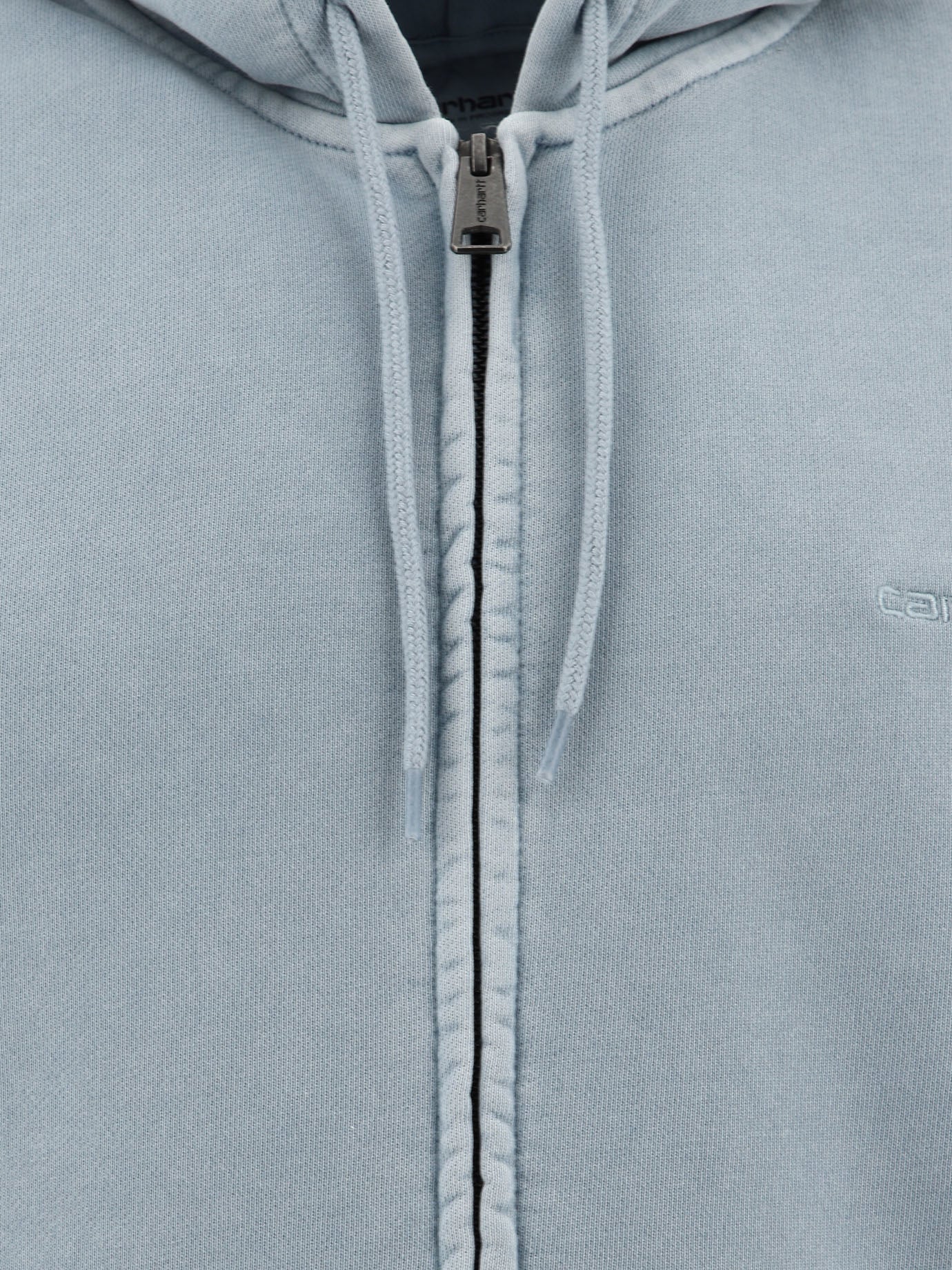 "Duster Script" zippered hoodie