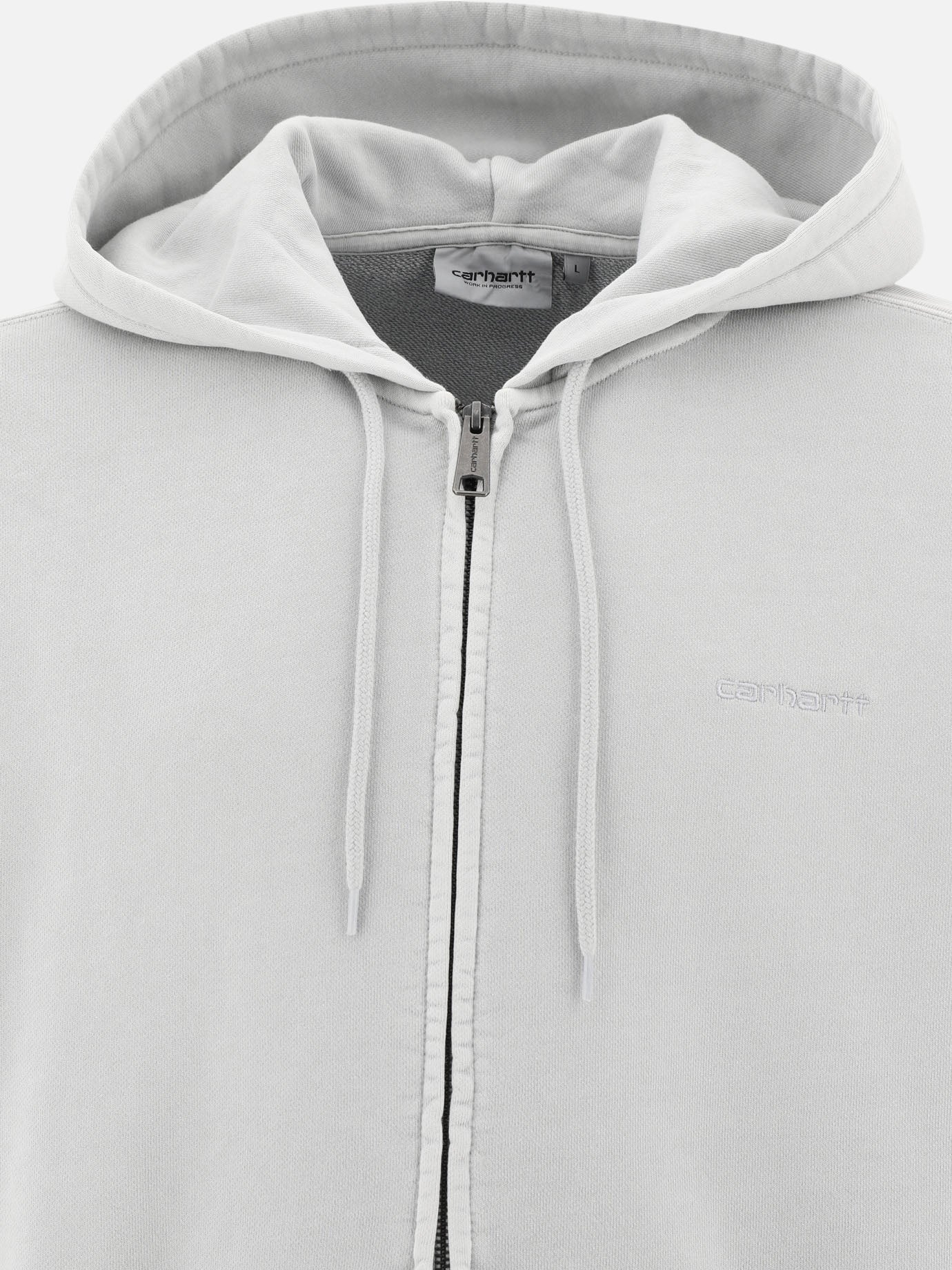 "Duster Script" zippered hoodie