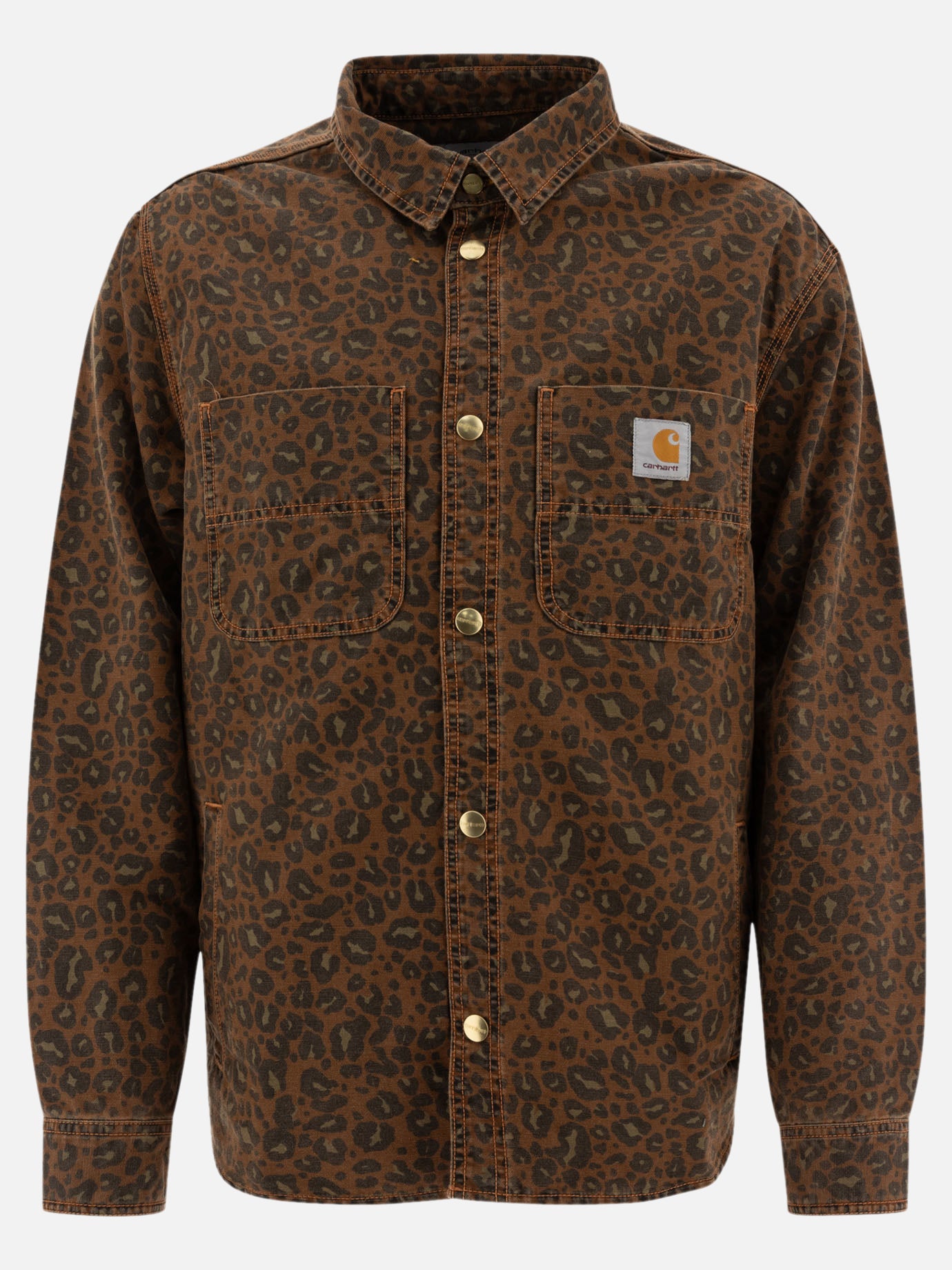 Giacche overshirt Animal print  Marrone - Carhartt WIP Uomo | PDP | VIETTI Online Store | Zoom-Modal
