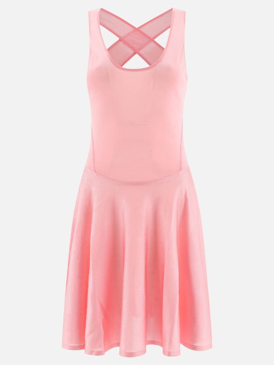Alaïa Flared dress 16267288_36 Pink 1