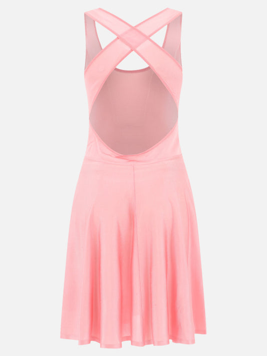 Alaïa Flared dress 16267288_36 Pink 2