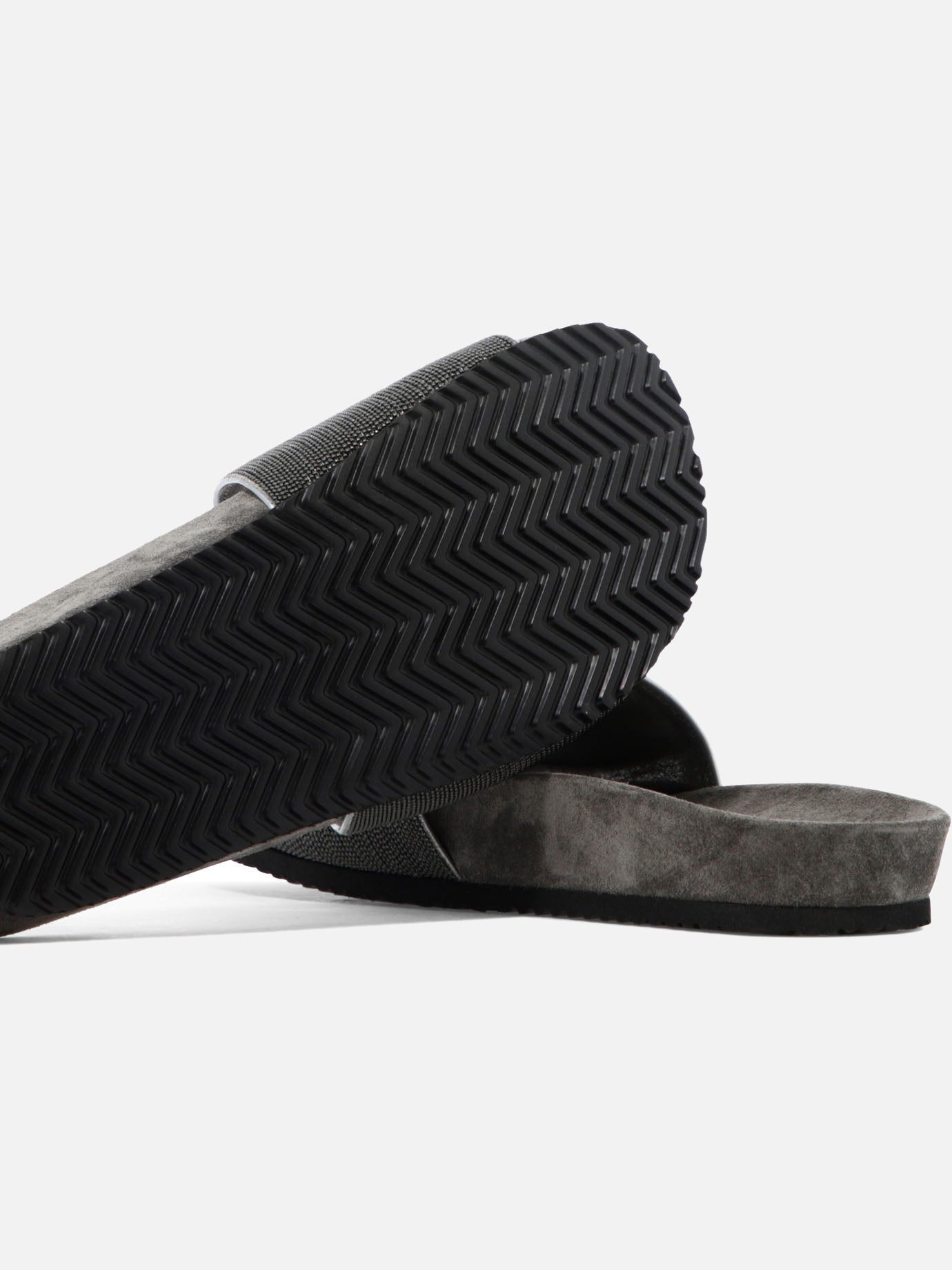 Sandali bassi 100% leather 100% rubber  Grigio - Brunello Cucinelli Donna | PDP | VIETTI Online Store | thumbnail_5