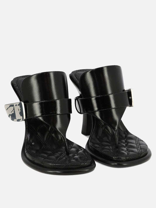 Burberry "Bay" 105mm sandals 14977233_37 Black 2