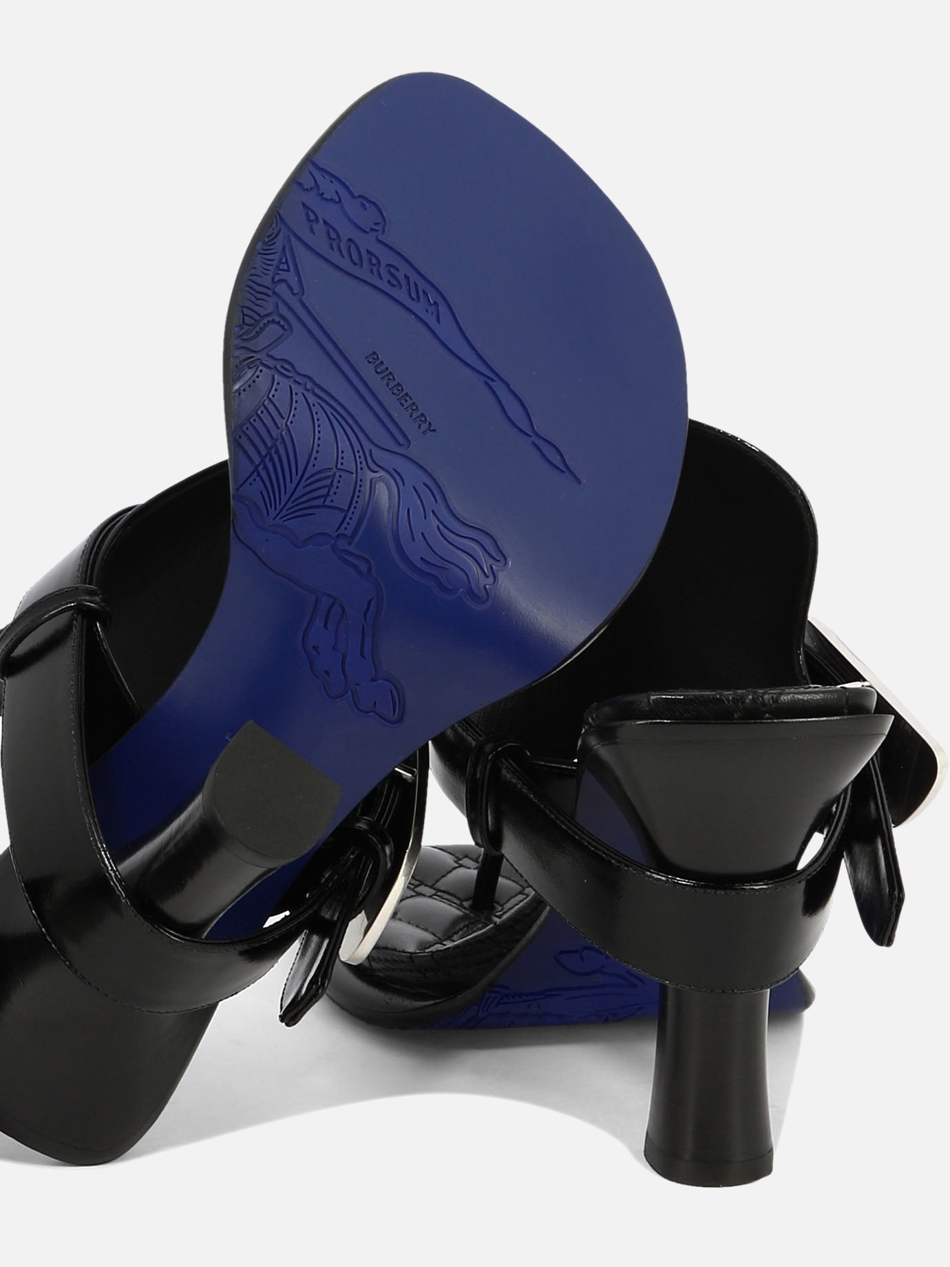 Burberry "Bay" 105mm sandals Black