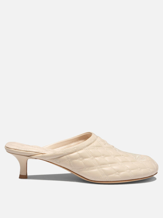 Burberry "Sadler" mules 45 mm 12098665_36 Beige 1