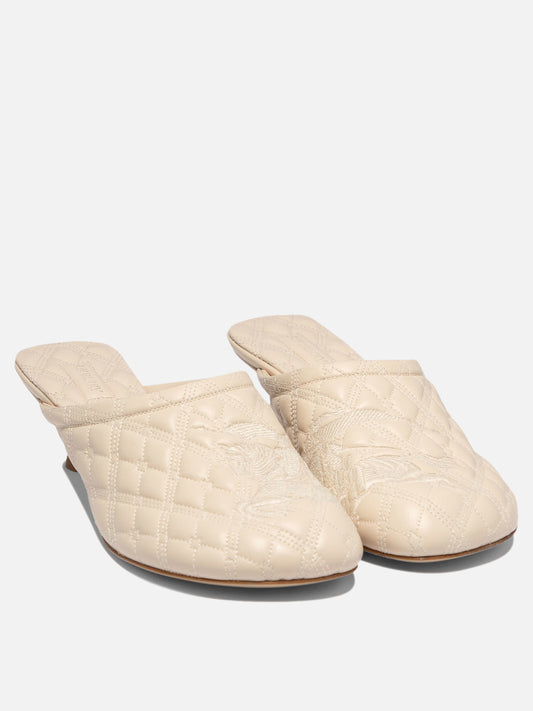 Burberry "Sadler" mules 45 mm 12098665_36 Beige 2