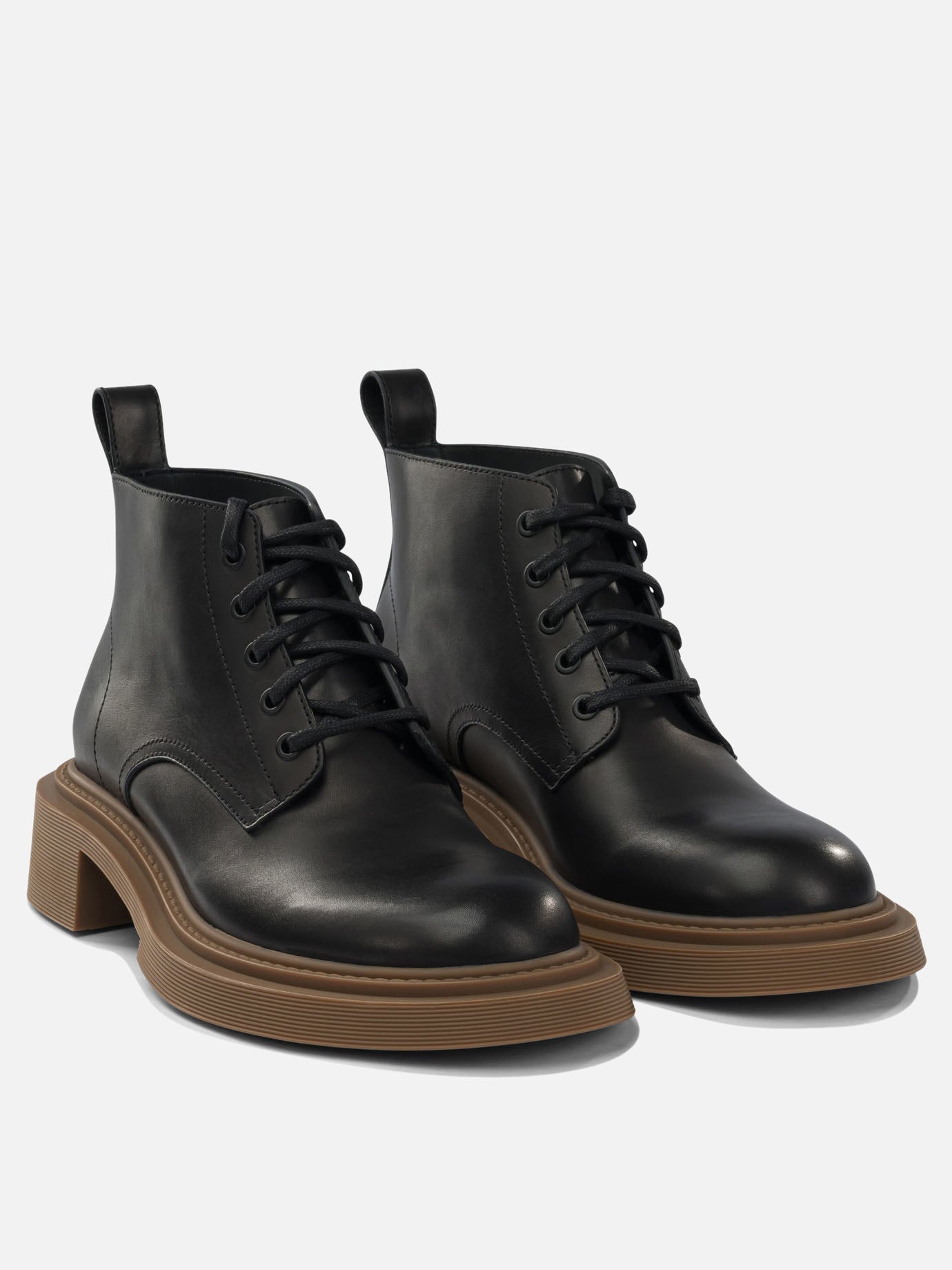 Stivaletti stringati 100% calf leather - 100% rubber  Nero - Loewe Uomo | PDP | VIETTI Online Store | Zoom-Modal_2
