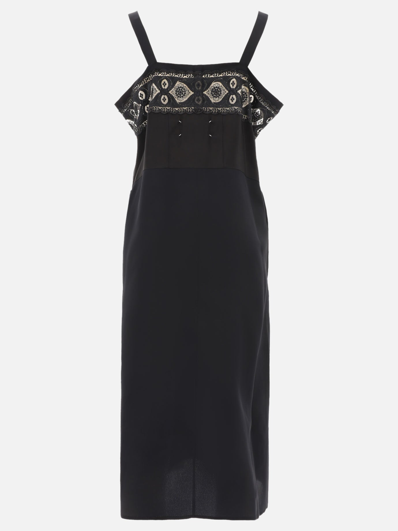 Midi dresses Embroidered  Black - Maison Margiela Women | PDP | VIETTI Online Store | thumbnail_2