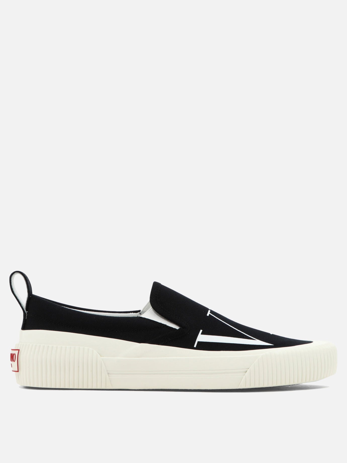 Sneaker basse 100% cotone - 100% gomma  Nero - Valentino Garavani Uomo | PDP | VIETTI Online Store | thumbnail
