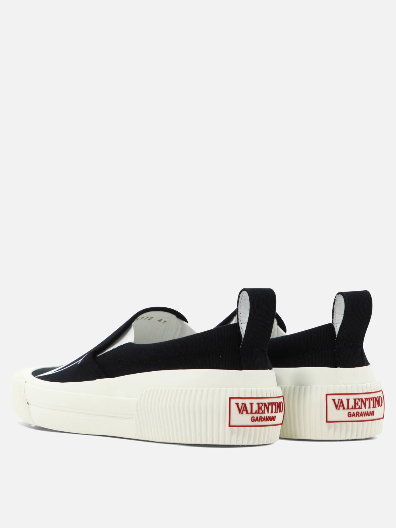 Sneaker basse 100% cotone - 100% gomma  Nero - Valentino Garavani Uomo | PDP | VIETTI Online Store | thumbnail_4