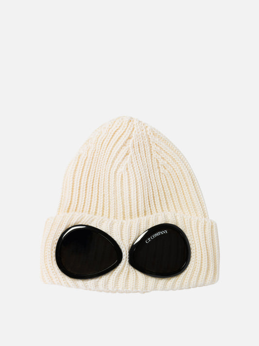 C.P. Company "Goggle" extra fine merino wool beanie White