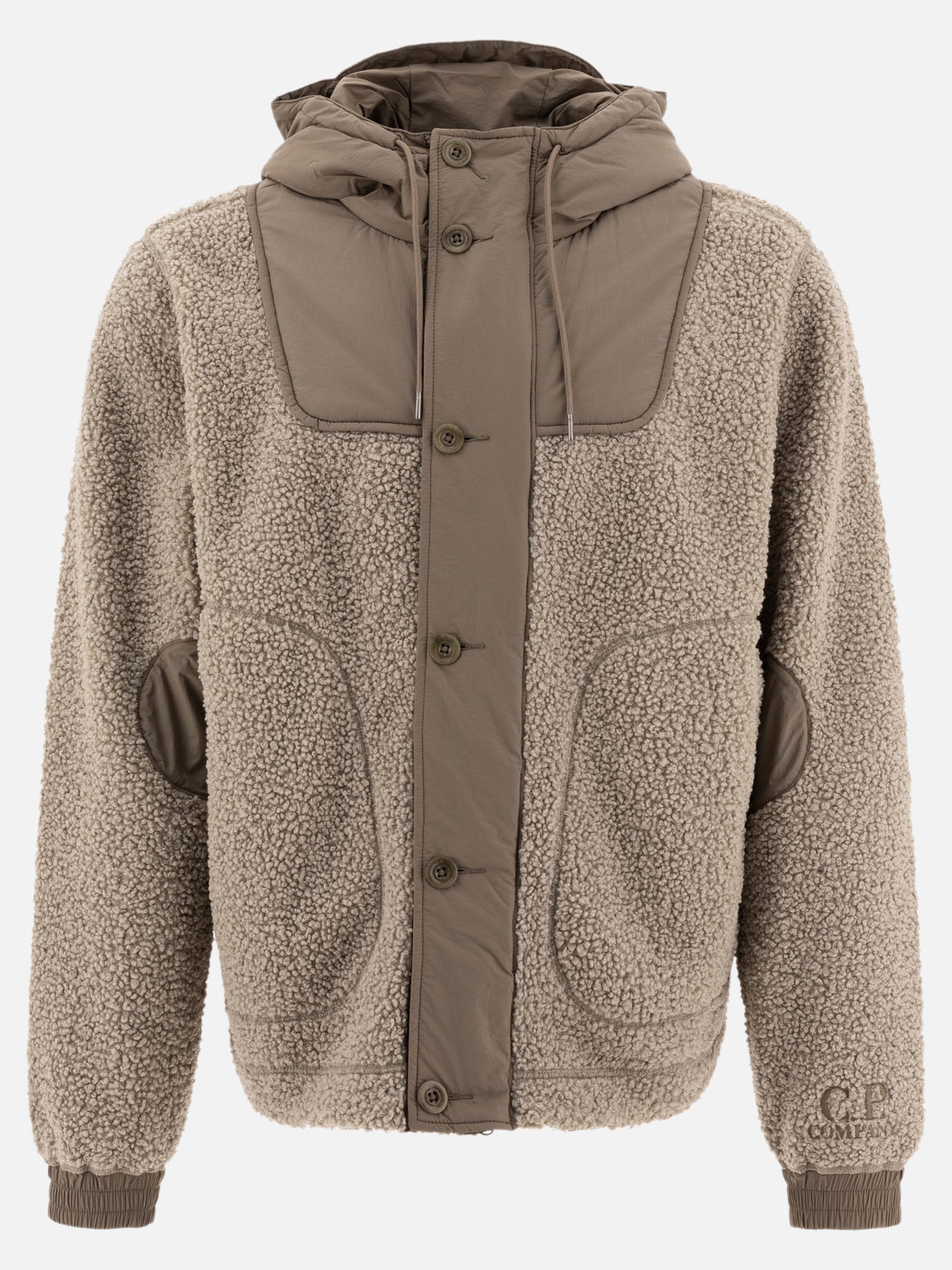 Giacche in pile Solid colour  Verde - C.P. Company Uomo | PDP | VIETTI Online Store | thumbnail