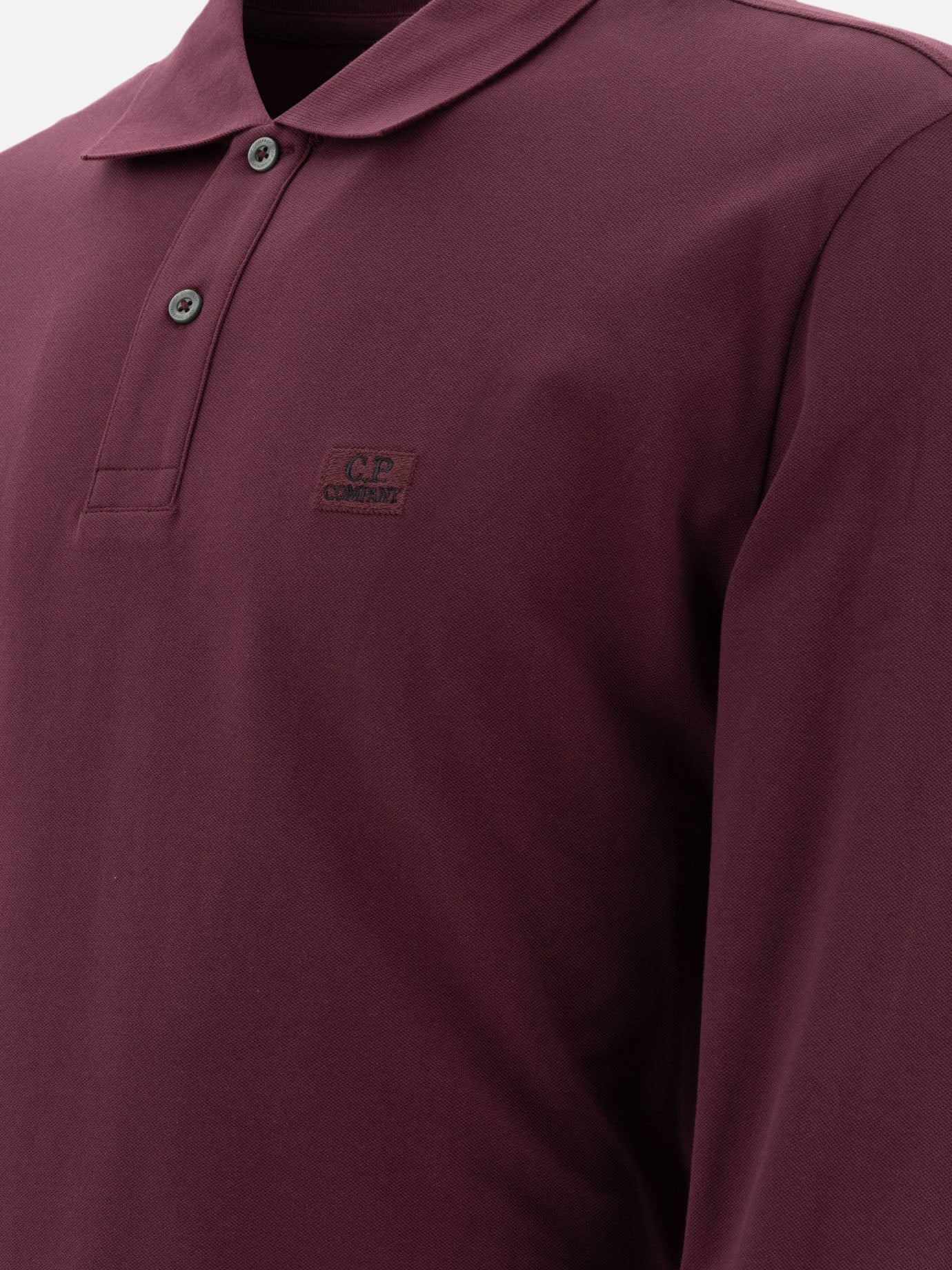 C.P. Company Stretch piquet polo shirt Bordeaux