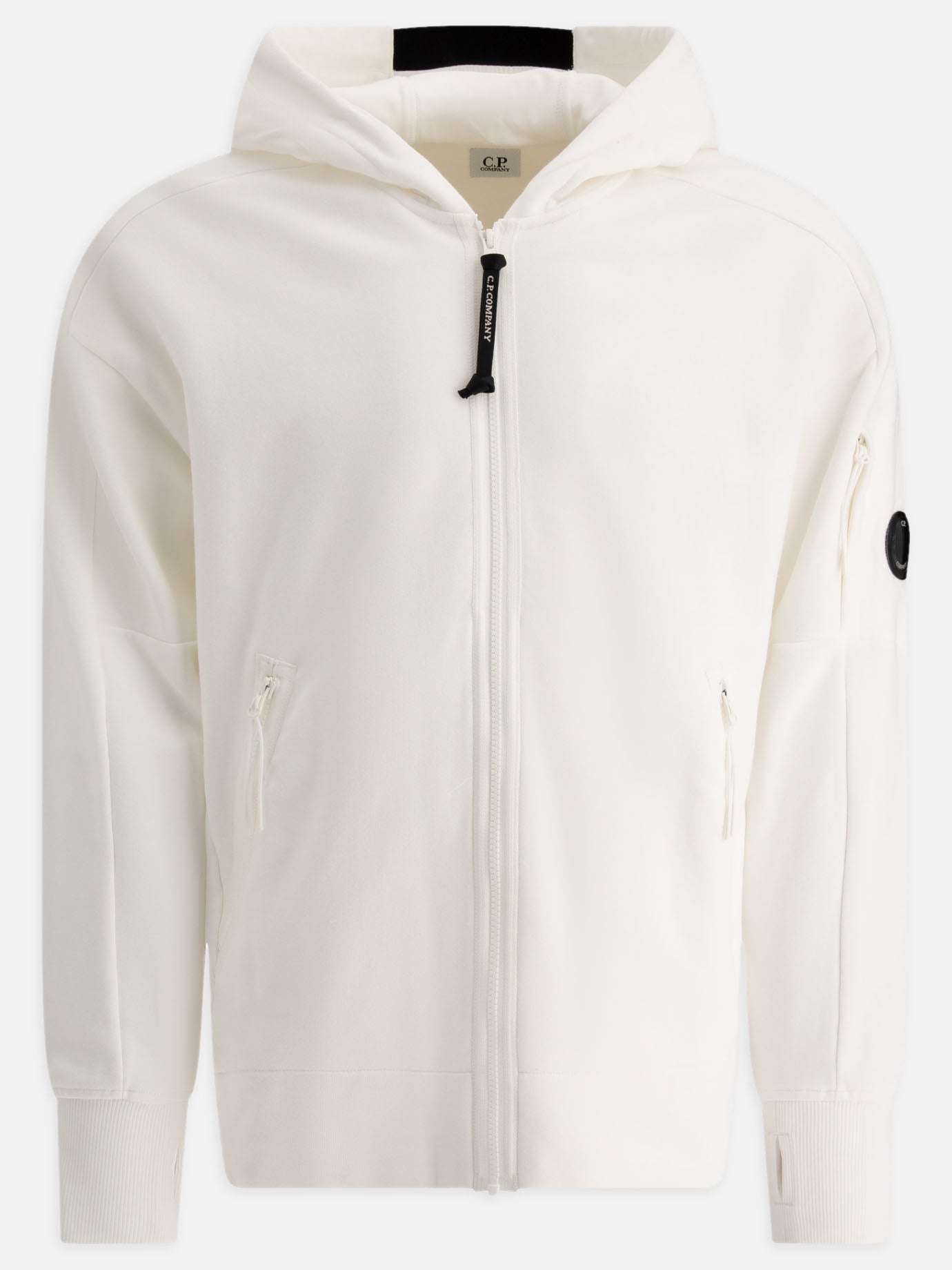 Full zip sweatshirts Solid colour  White - C.P. Company Men | PDP | VIETTI Online Store | Zoom-Modal
