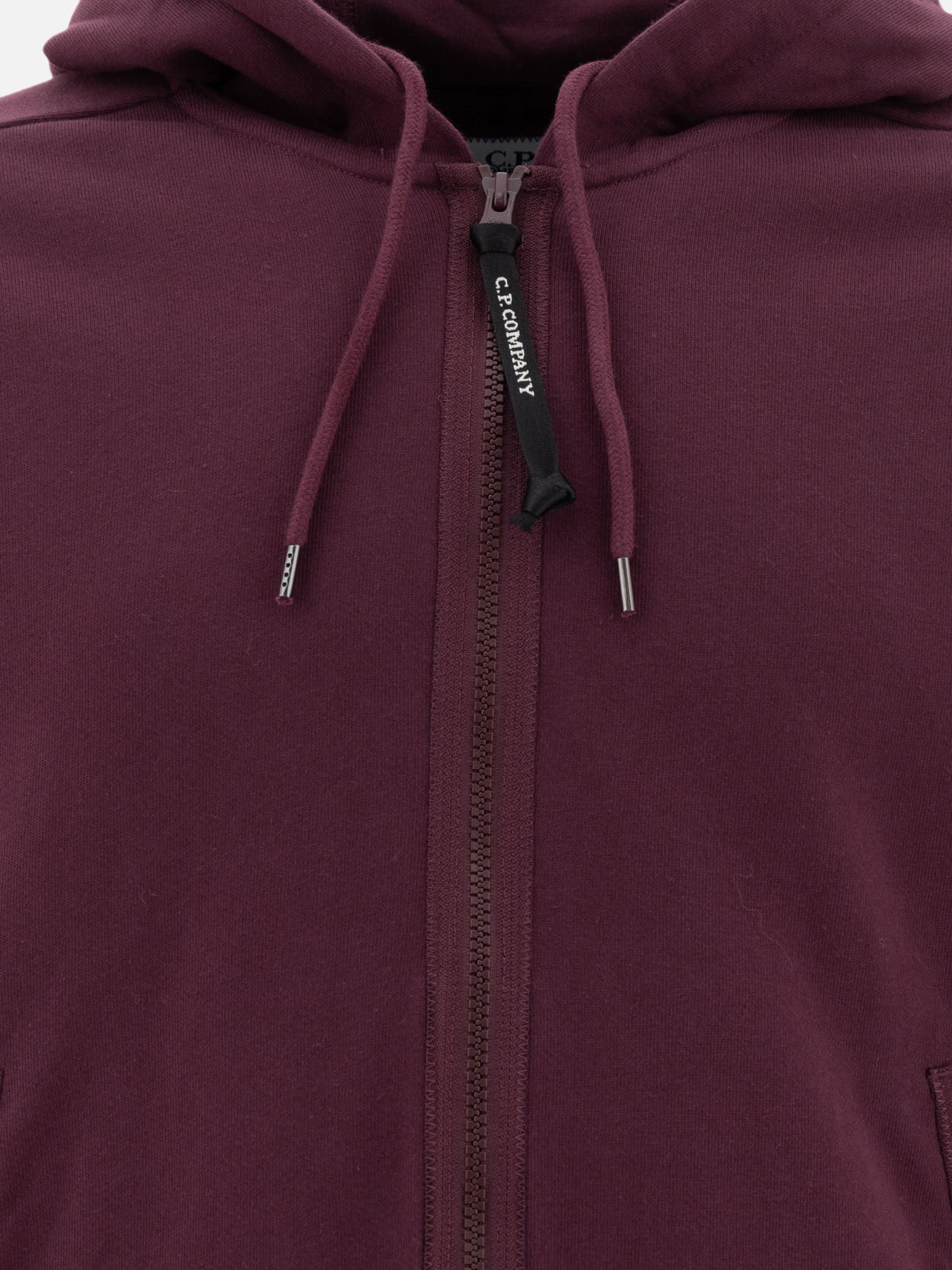 C.P. Company "Lens" zippered hoodie Bordeaux