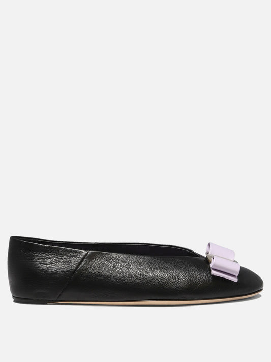 Classic ballet flats 0774796  Black - Ferragamo Women | PDP | VIETTI Online Store 
