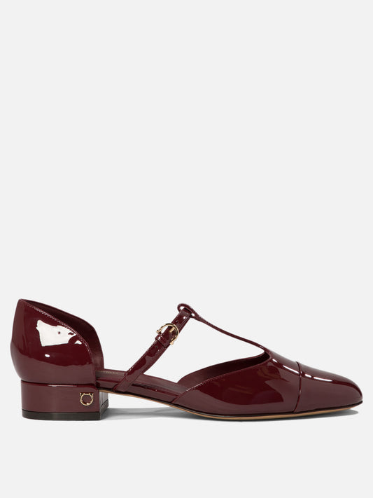 Ferragamo "Linette" Mary Jane flats Bordeaux