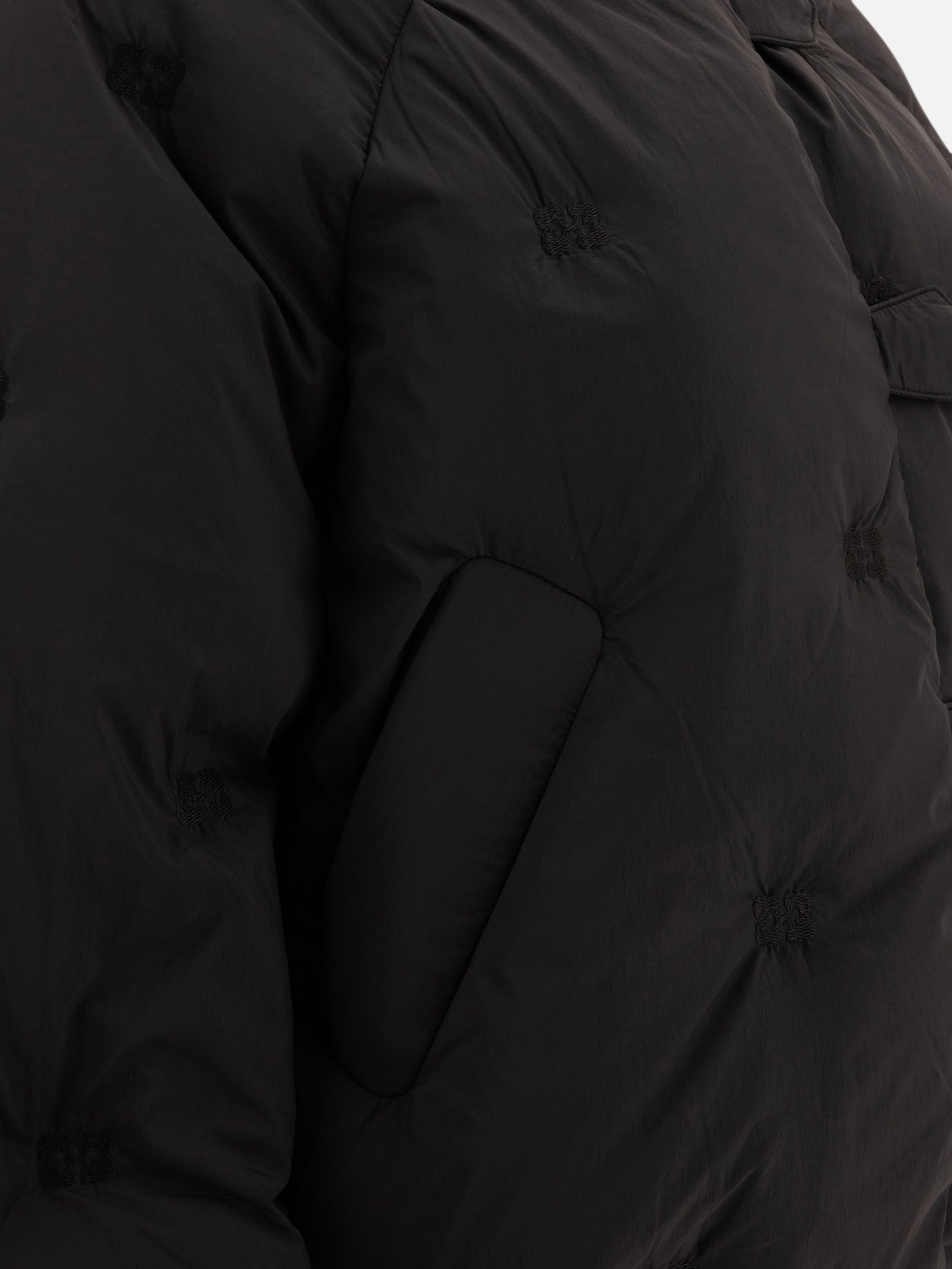 Down jackets Solid colour  Black - Ganni Women | PDP | VIETTI Online Store | Zoom-Modal_4
