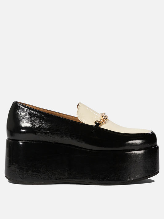 Loafers 100% polyurethane - 100% rubber  Black - Ganni Women | PLP | VIETTI Online Store 
