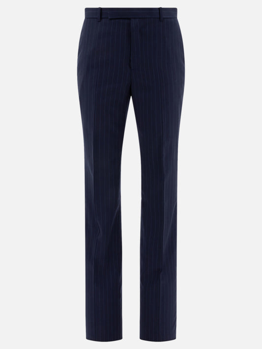 Givenchy Pinstriped tailored trousers Blue