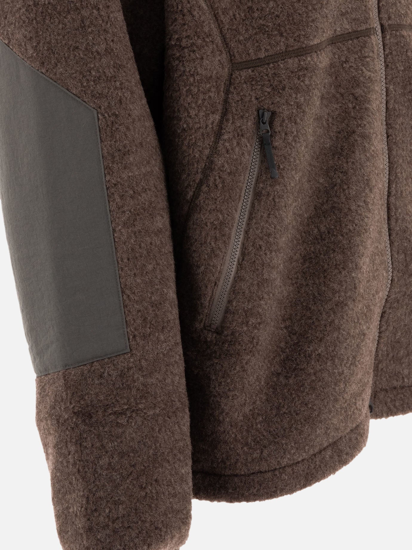 Giacche in pile Solid colour  Marrone - Goldwin Uomo | PDP | VIETTI Online Store | Zoom-Modal_4
