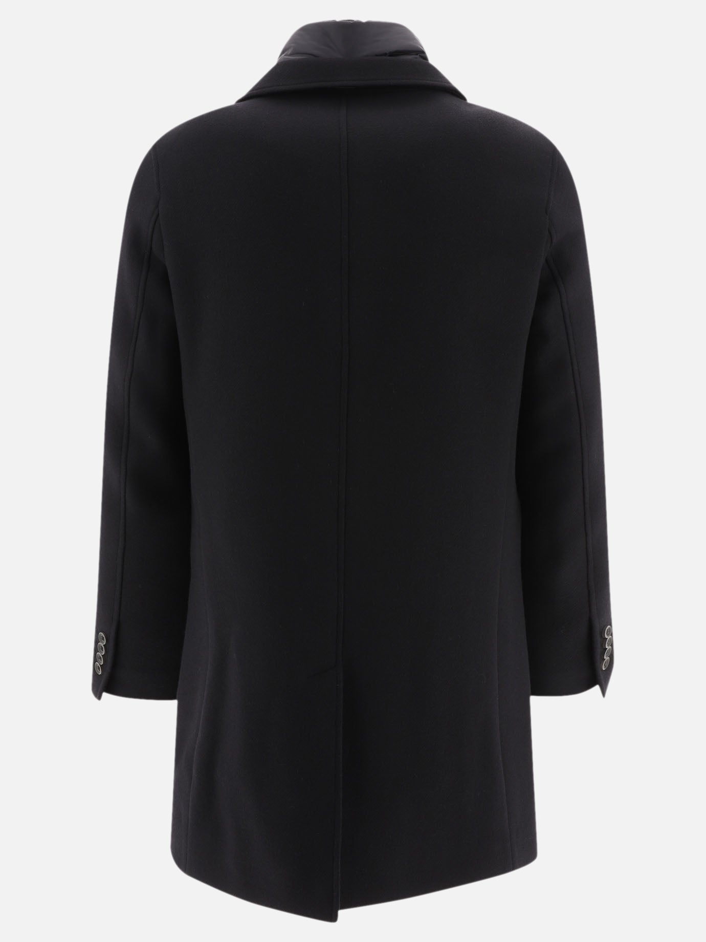 Cappotti lunghi Solid colour  Nero - Herno Uomo | PDP | VIETTI Online Store | thumbnail_2