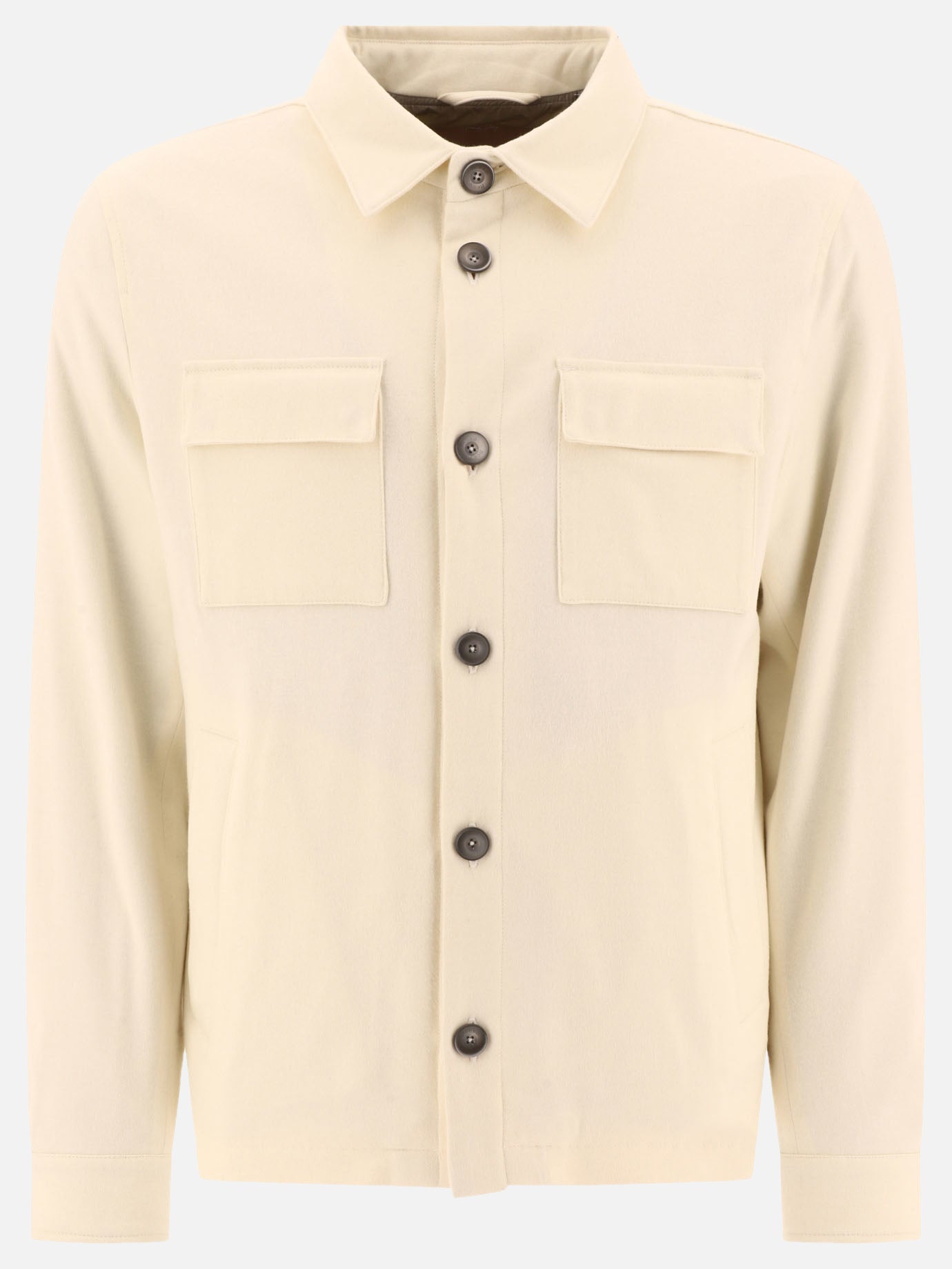 Giacche overshirt Solid colour  Bianco - Herno Uomo | PDP | VIETTI Online Store | Zoom-Modal
