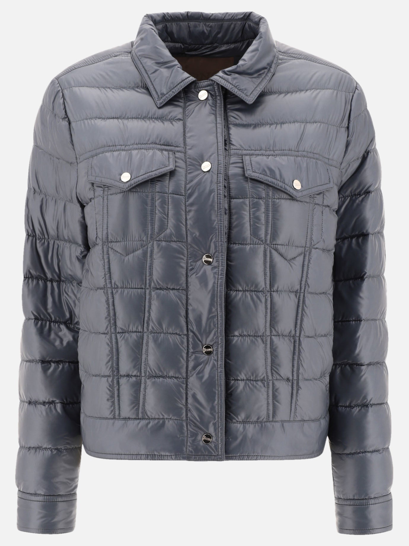 Down jackets Solid colour  Blue - Herno Women | PDP | VIETTI Online Store | thumbnail