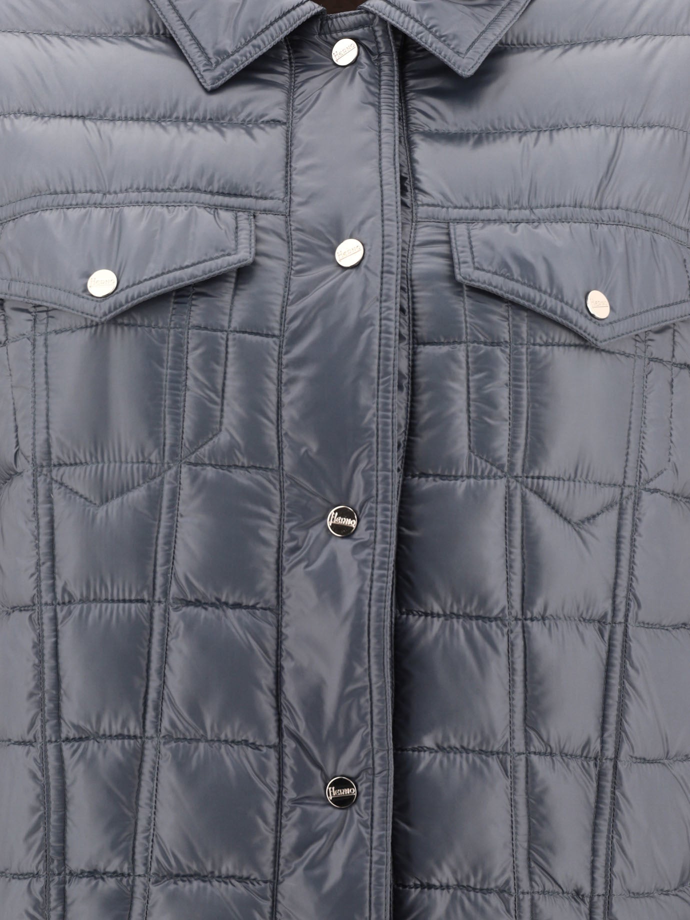 Down jackets Solid colour  Blue - Herno Women | PDP | VIETTI Online Store | thumbnail_3