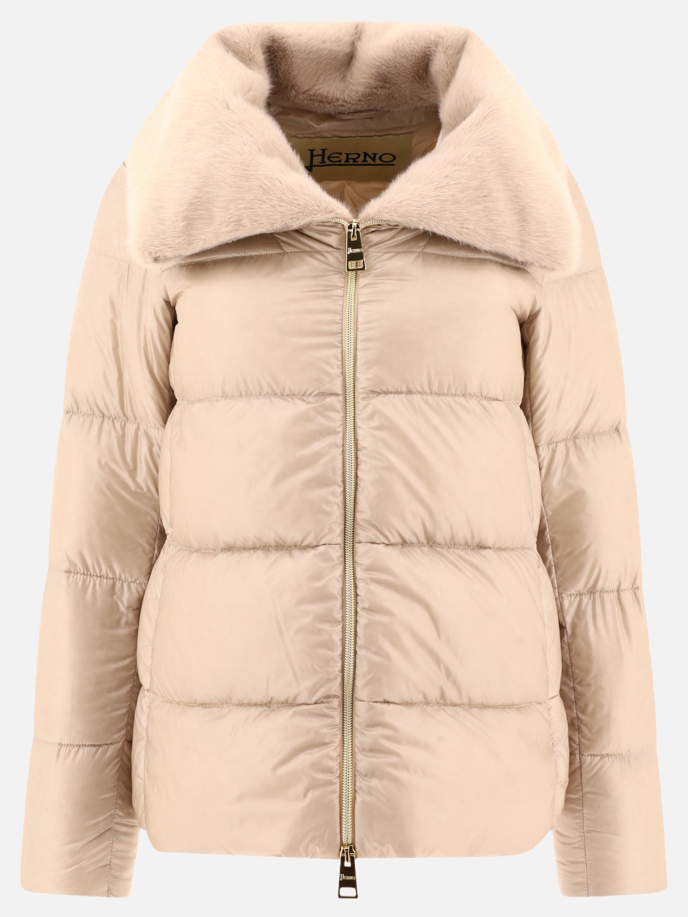 Down jackets Solid colour  Beige - Herno Women | PDP | VIETTI Online Store | thumbnail