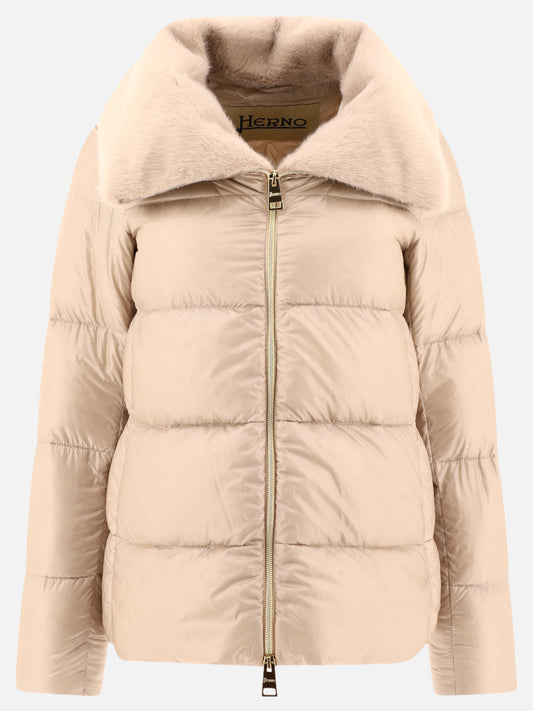 Down jackets Solid colour  Beige - Herno Women | PLP | VIETTI Online Store 
