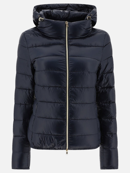 Down jackets Solid colour  Blue - Herno Women | PLP | VIETTI Online Store 
