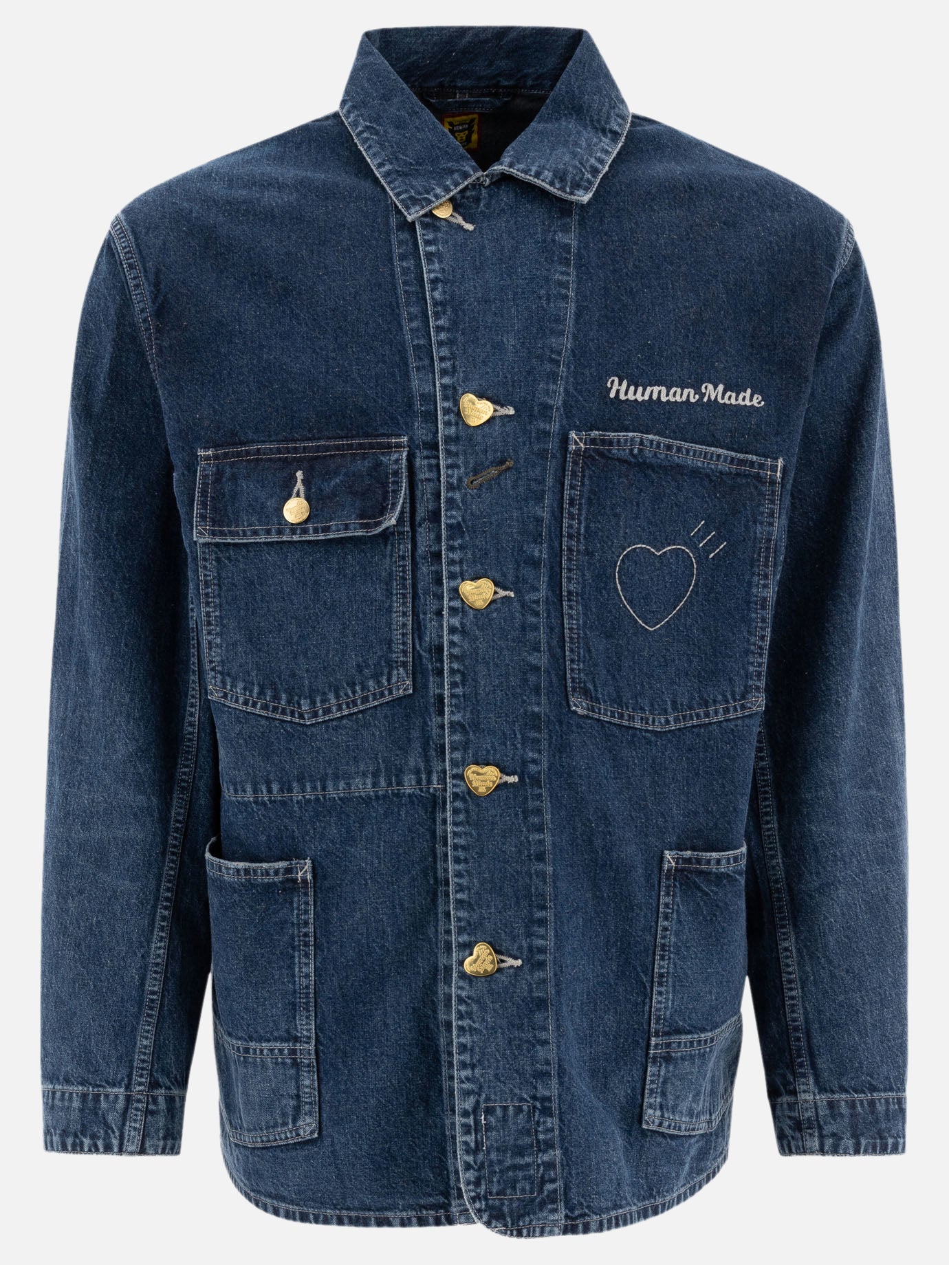Giacche overshirt Solid colour  Blu - Human Made Uomo | PDP | VIETTI Online Store | Zoom-Modal
