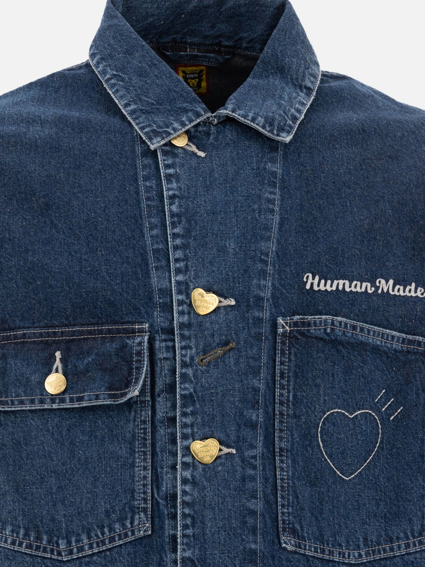 Giacche overshirt Solid colour  Blu - Human Made Uomo | PDP | VIETTI Online Store | thumbnail_3