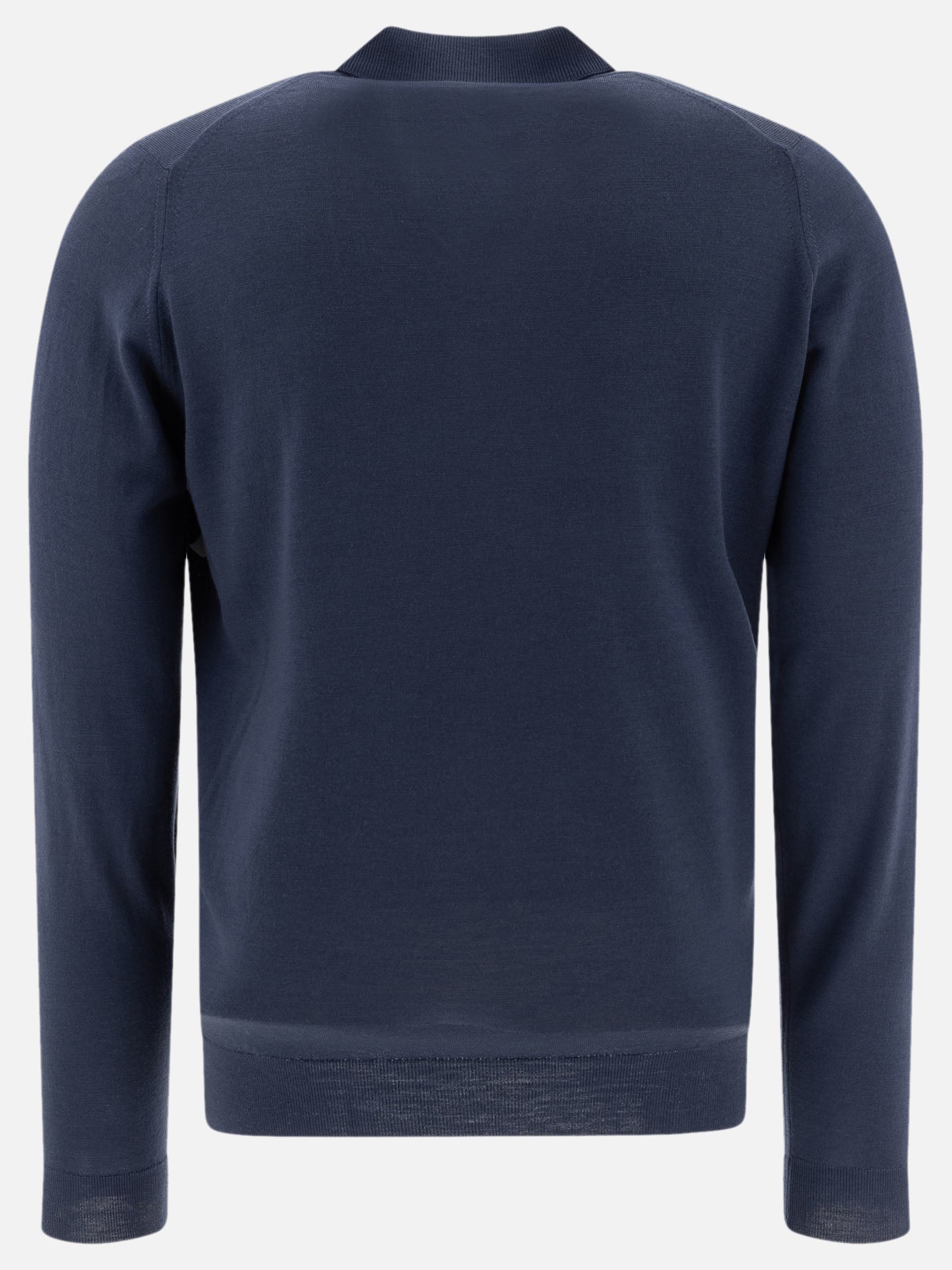 John Smedley "Belper" polo shirt Blue